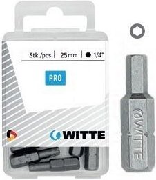 5 Spitzen in Kunststoffbox Länge 25 mm (sw 3) Witte 4270839