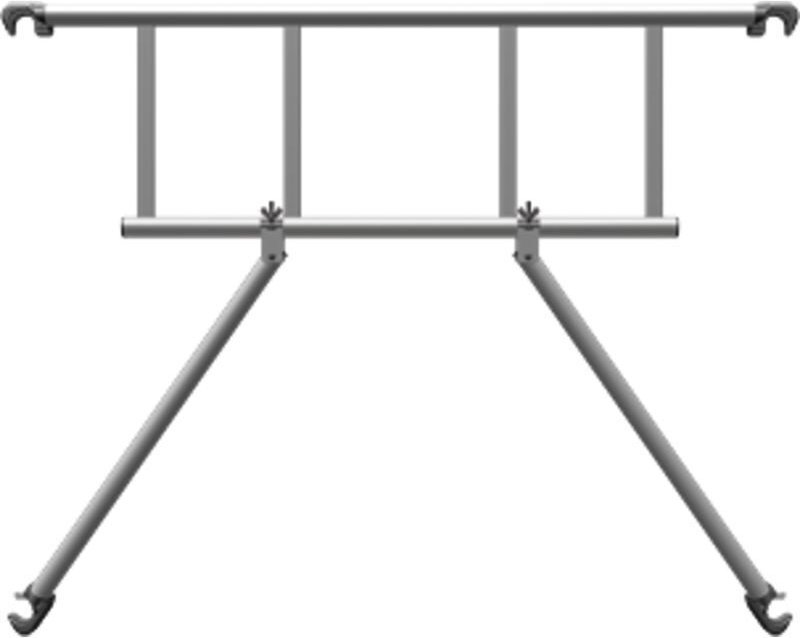 Zarges Vorlaufendes Geländer für Gerüstlänge 1,80m