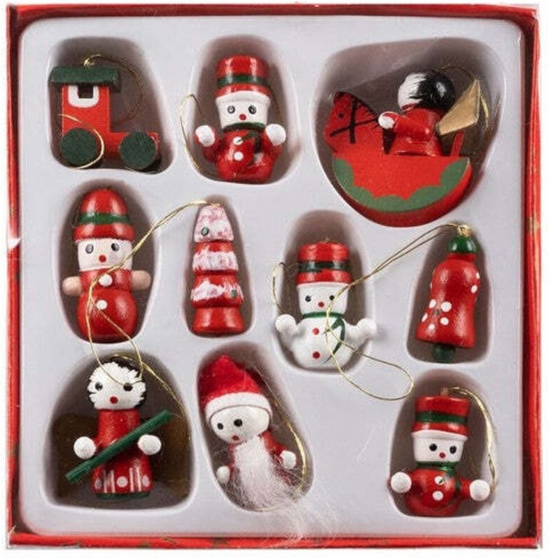 Weihnachtskugelnbaumanhanger 10 stk ruhhy 22943