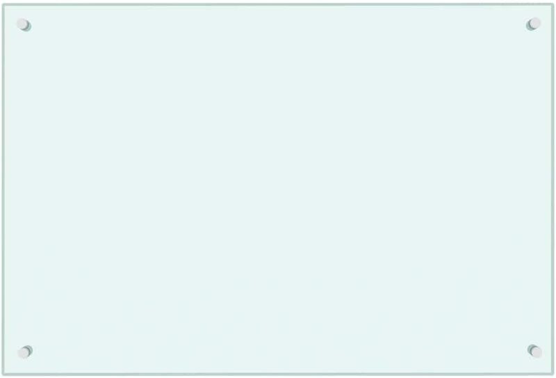 Küchenrückwand Weiß 90x60 cm Hartglas Vidaxl