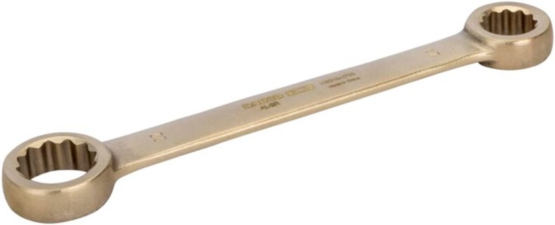 Bahco - Funkenfreier Doppelringschlüssel, 14 x 17 mm, aus Aluminiumbronze, 165 mm