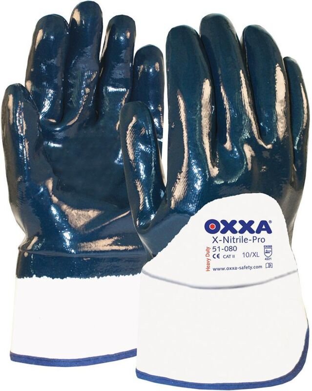 FP - oxxa Handschuh X-Nitrile-Pro, Gr. 9, Stulpe teilbeschichtet 12 Stk