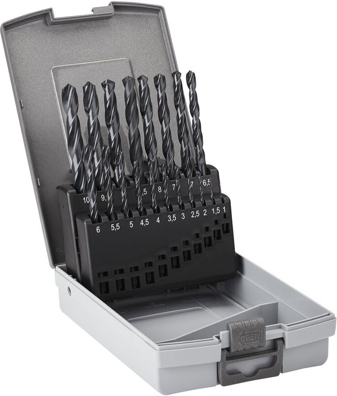 Thumbnail - So-tech - Spiralbohrer-Set 19-tlg. ø 1-10 mm hss din 338N, 118° Premium Metallbohrer in Profi-Qualität von sotech