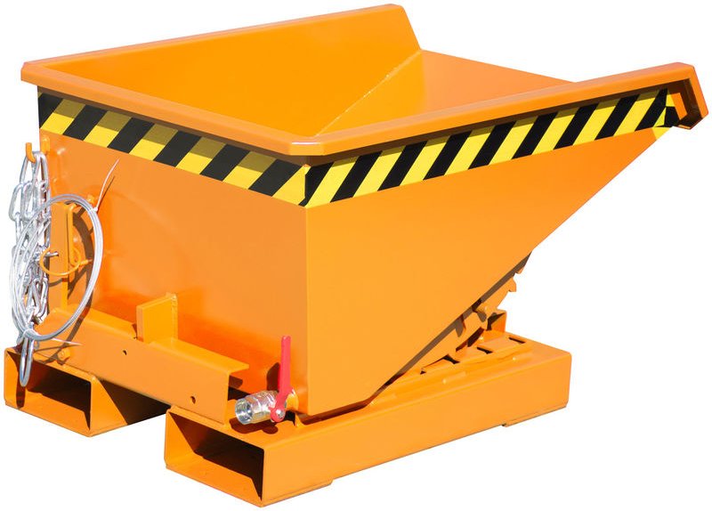 Bauer Mini-Spänebehälter EXPO-E 150, lackiert, Gelborange