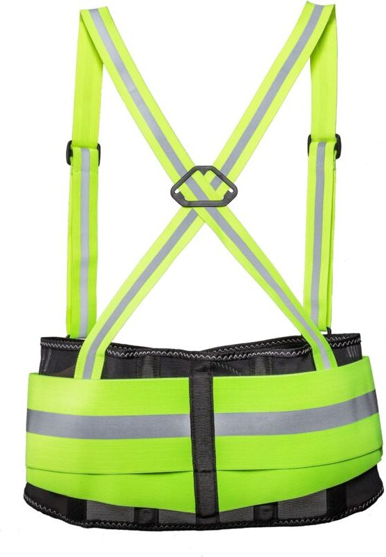 Kneetek Rückenstützgurt High-Vis, gelb, Typ: m
