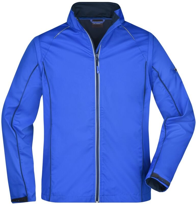 James&nicholson - Herren Zip-Off Softshell Jacke JN1122 Gr. s nautic-blue/navy