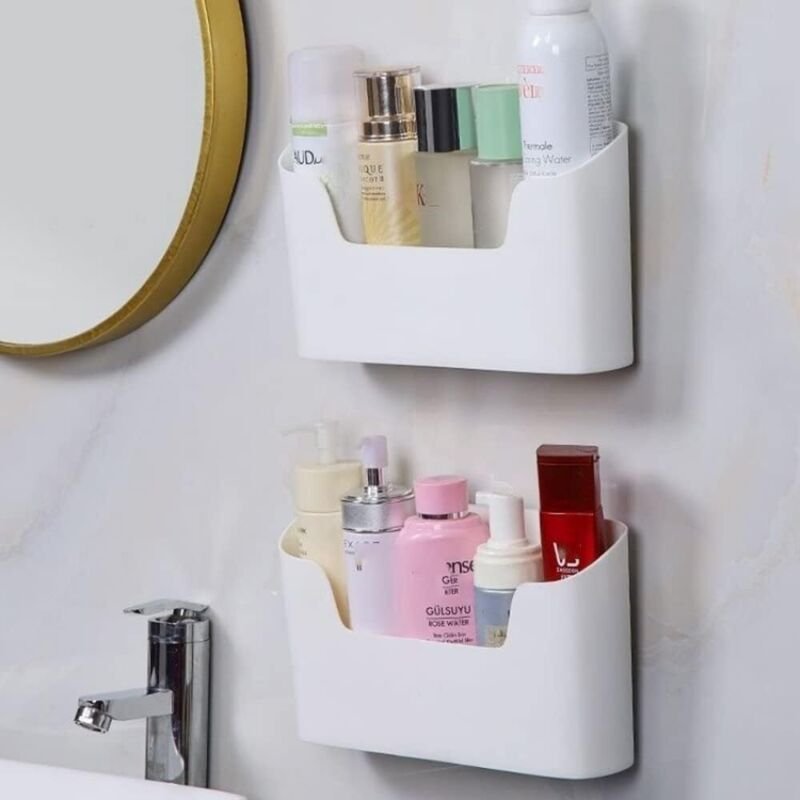 Gabrielle - 2er-Pack Aufbewahrungsboxen für Küchenschranktüren, selbstklebende Aufbewahrungsboxen zur Wandmontage, Organ...