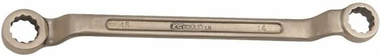 Ks Tools BRONZEplus Doppel-Ringschlüssel gekröpft 18x21 mm - 963.7400