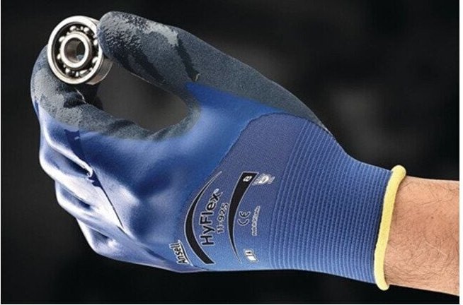 Thumbnail - Handschuhe HyFlex 11-925 Gr.8 blau Spandex/Nylongewebe m.Nitril en 388 Kat.II 12 Stk - Ansell