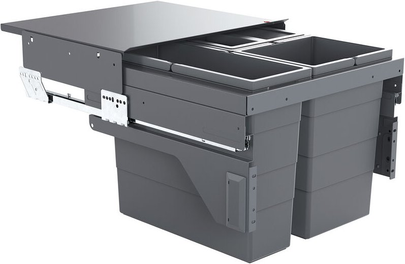 Hailo - Abfallsammler Cargo 500 mm 17 l / 13 l / 13 l / Deckel / 3610831