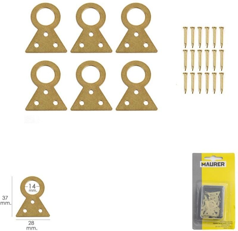 Fester Bildaufhänger Nº2 (Blister 6 Stück)