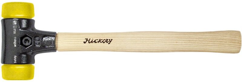 Schonhammer Safety mittelhart/mittelhart mit Hickory-Holzstiel, Rund-Schlagkopf 50, 360 mm (26642) - Wiha