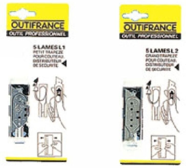 Schachtel mit 100 Hakenklingen Outifrance