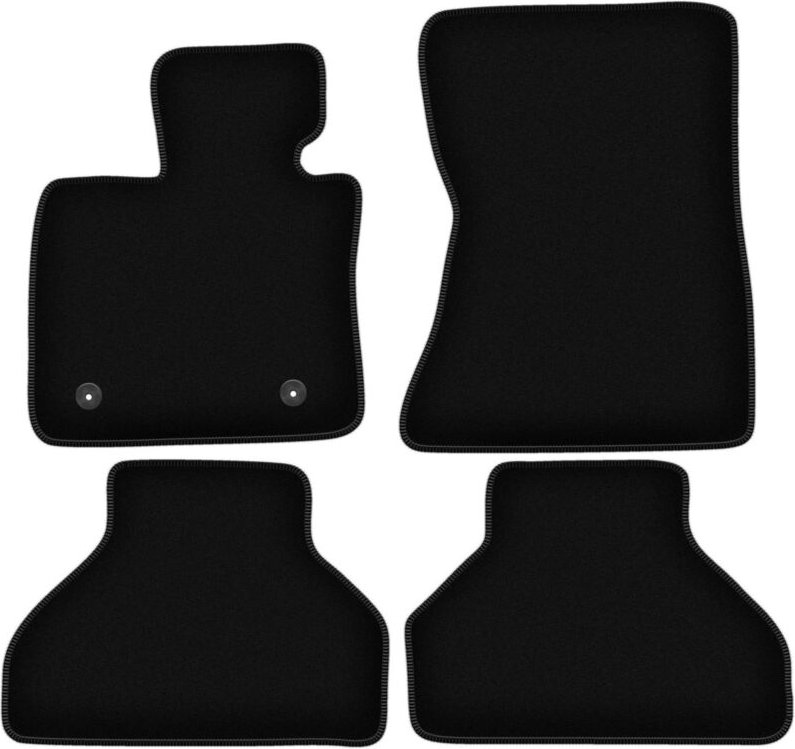 BASIC schwarze Veloursmatten für: BMW X6 E71 SUV (2008-2014)
