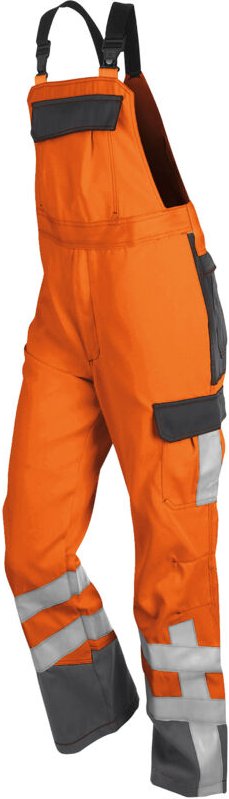 Thumbnail - Kübler Latzhose safety 7 psa 3 3780 warnorange/anthrazit Gr. 52