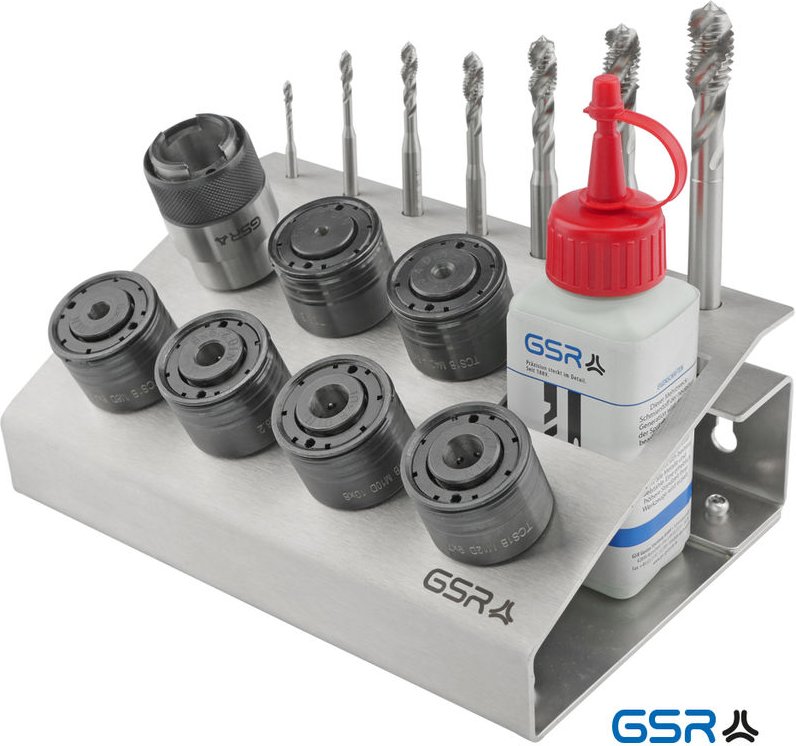 GSR - QC-Adapter Ständer DIN371/376 M3-M12 hsse Silver Form rsp