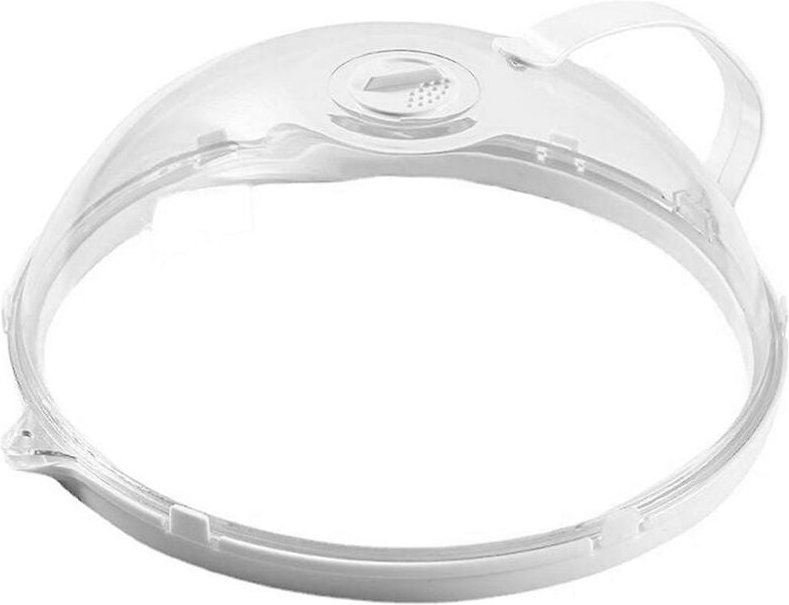 Woosien - Spritzschutz für Lebensmittel, durchsichtiger Glas-Spritzschutzdeckel, Schüssel, Teller, Servierdeckel, Heimkü...