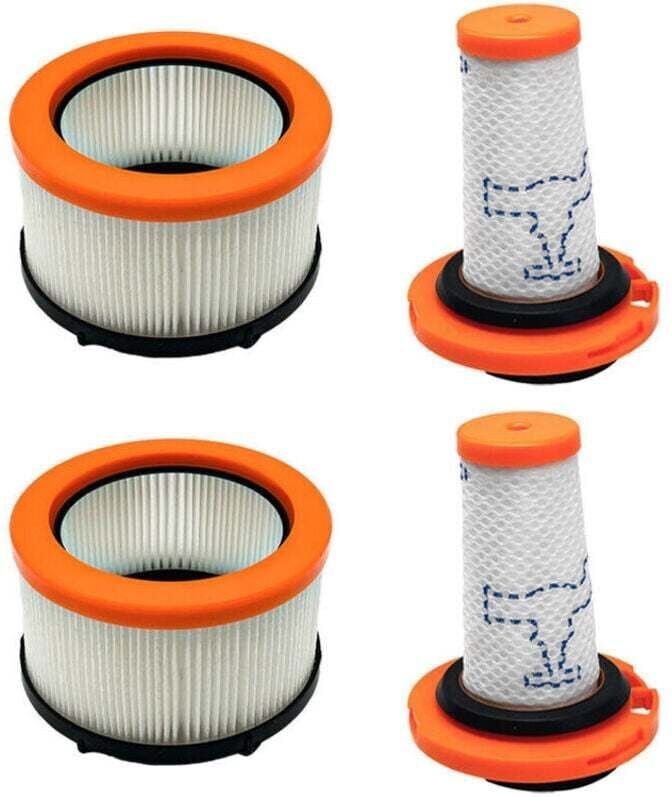 4er-Pack Filter für Rowenta X-FORCE FLEX 9.60, Filter für Rowenta X-FORCE FLEX 9.60 und X-NANO ESSENTIAL RH20xx, 2 Vorfi...