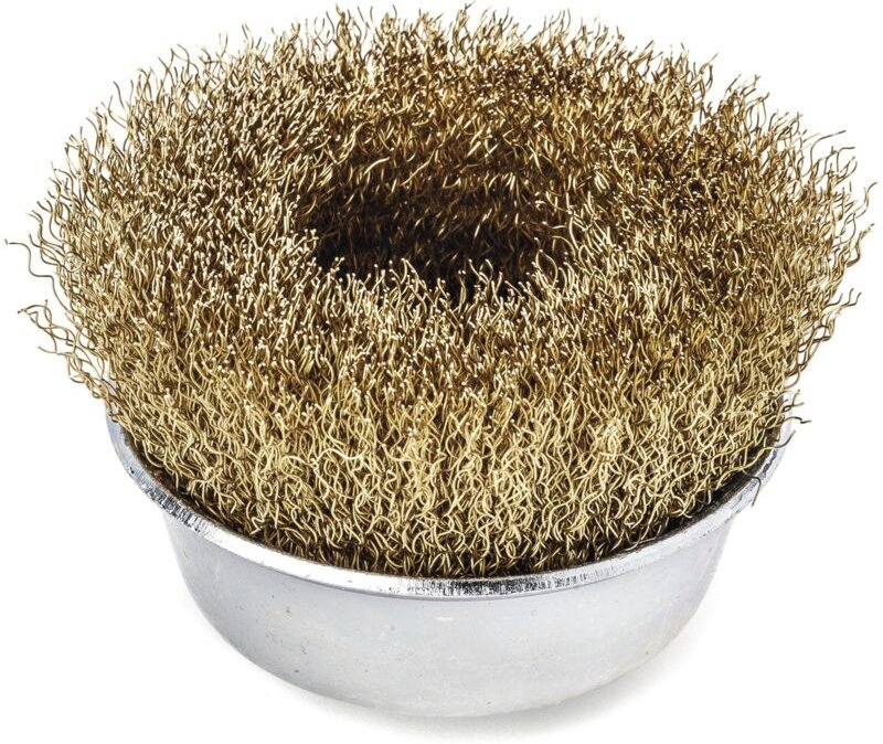 Topfbürste aus gewelltem Messingdraht 423767 Leßmann