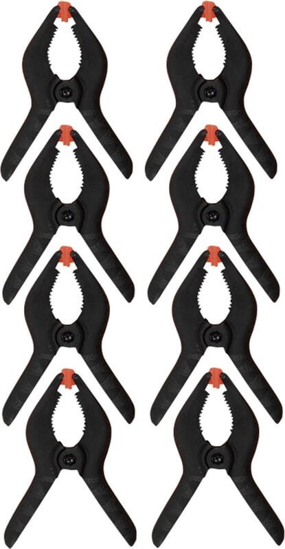 Donau Elektronik - 8tlg. Mini-Spannzwingen-Set 19-1S Produktabmessung, Länge: 55 mm Ausladungs-Maße:2