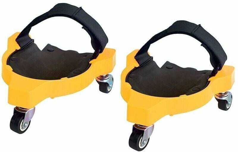 2er-Pack flexible Knieschoner mit Rollen für Garten, Baustelle