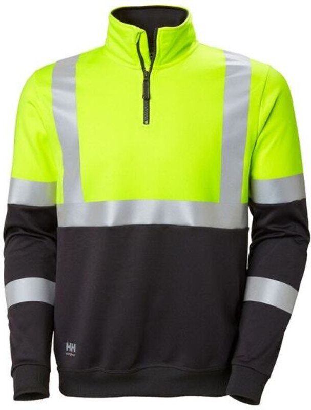 Warn-Sweat-ZIP, gelb, Gr.S