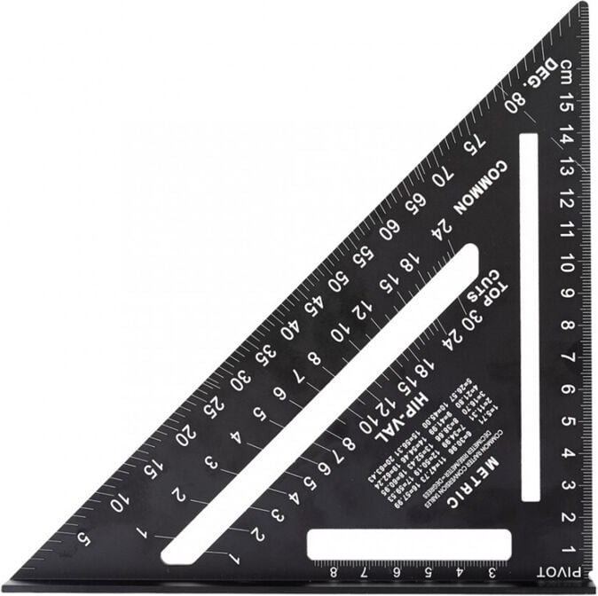 Anschlagwinkeldreieck 15 cm aus Aluminium