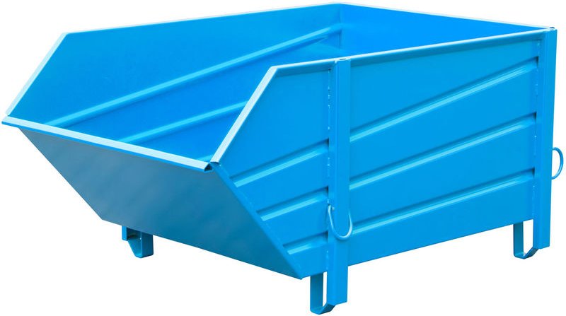 Bauer Baustoffbehälter BBP 100, lackiert, Lichtblau