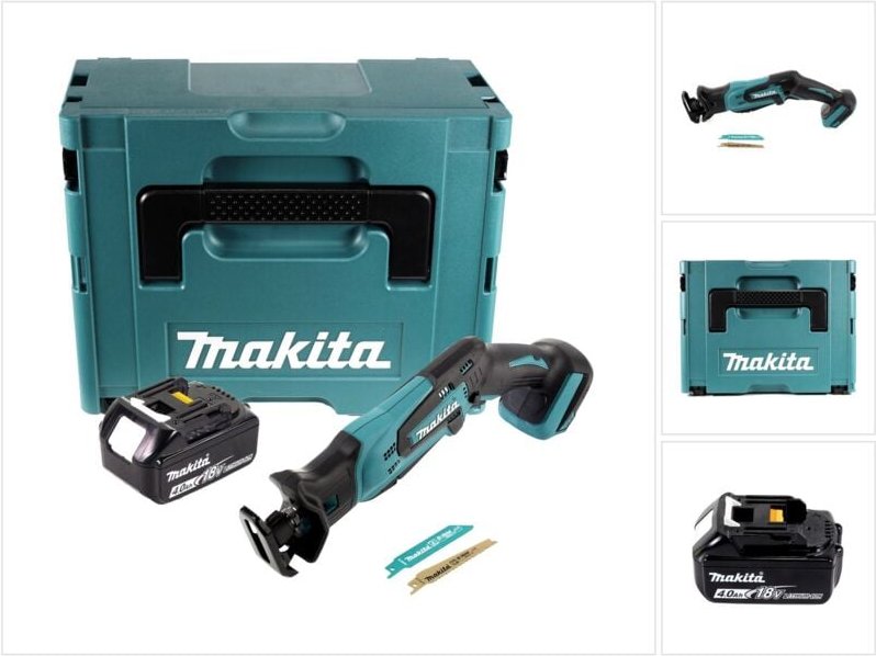 Djr 183 M1J Akku Reciprosäge 18 v + 1x Akku 4,0 Ah + Makpac - ohne Ladegerät - Makita