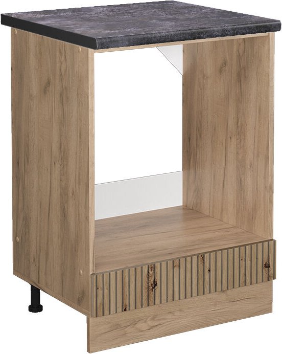 Vicco - Herdumbauschrank R-Line, Artisan-Eiche, 60 cm , ap Anthrazit