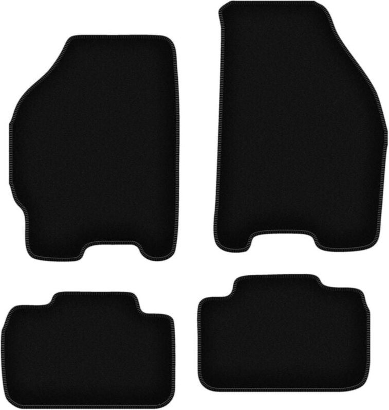 BASIC schwarze Veloursmatten für: FIat Punto II Fließheck (1999-2010)