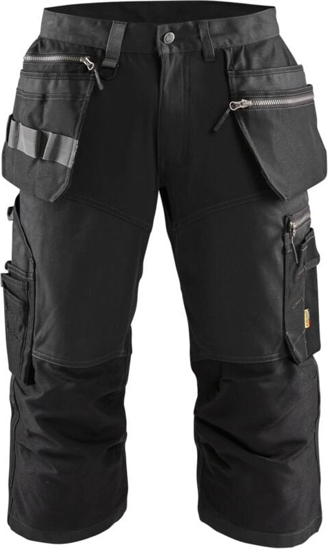 Arbeits-Pantacourt Stretch 1597 – Schwarz S – FR(40) – SE(C46) – Standards