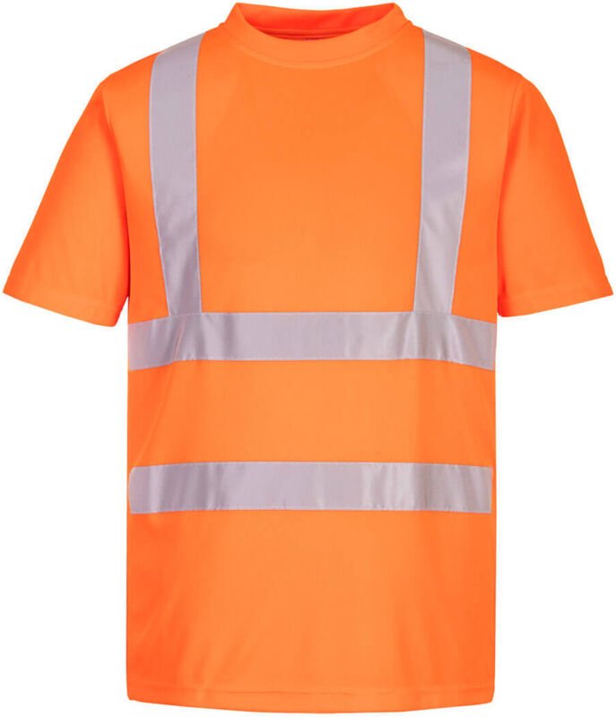 Set aus 6 Hochsichtbarkeits-T-Shirts Eco Planet Orange S