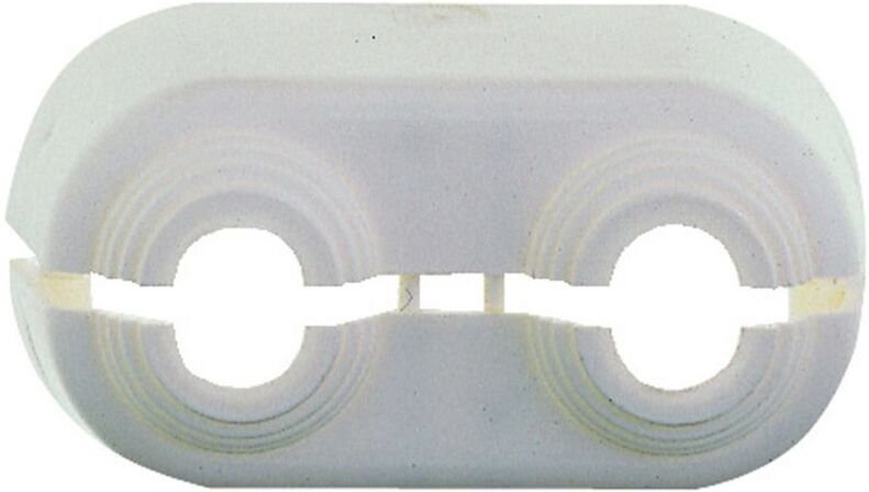 Imi Heimeier Doppelrosette weiß für Duolux Ein- und Zweirohrverteiler