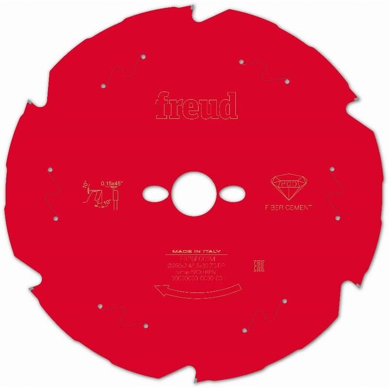 Diamantblatt für Handkreissäge Freud 260 2,4/1,8 AL30 Z6 td 10° - F03FS09849 -FR26F001M