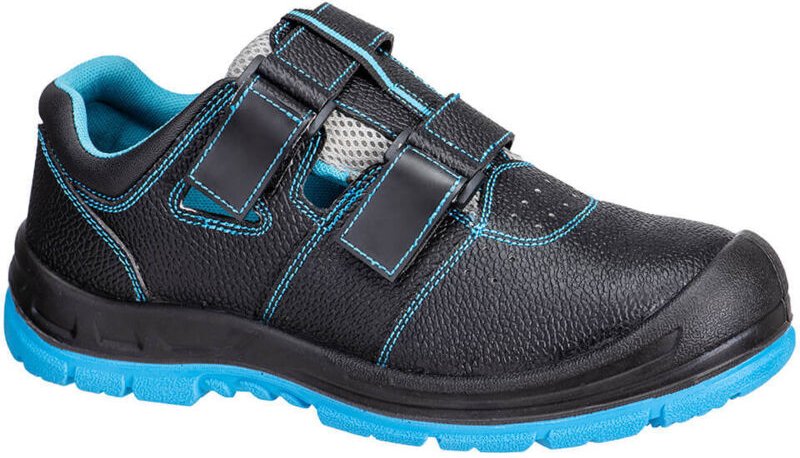 Sicherheits-Sneaker S1 ESD SR FO Schwarz/Blau 42