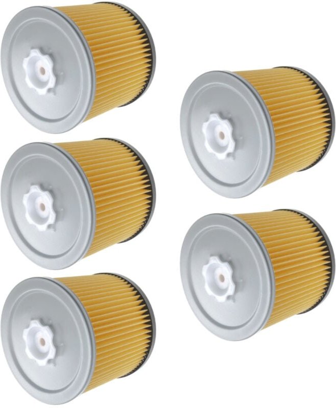 Patronenfilter Faltenfilter inkl. Verschlusschraube kompatibel mit Bosch pas 12-50 f, pas 850, pas 1000 ersetzt 26074320...