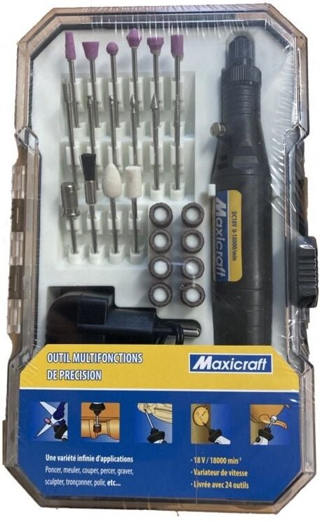 18 V Präzisions-Multifunktions-Rotationswerkzeug – im Koffer Maxicraft