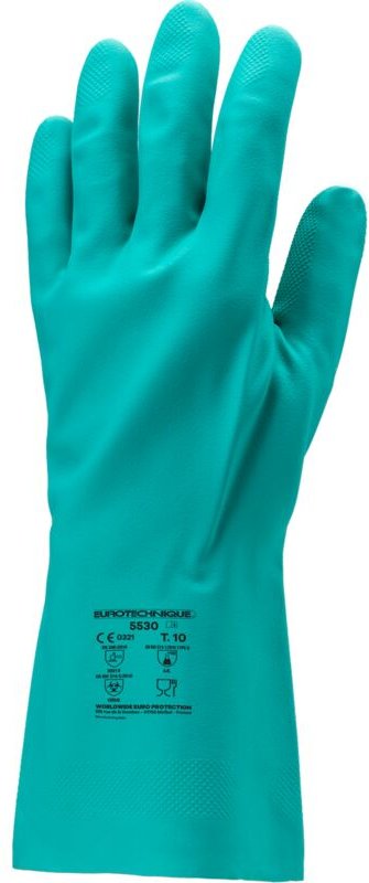 Euro Protection - 10er-Pack - Handschuhe Nitril plus 5500 grün - Stärke 0 - 46 mm Größe 7