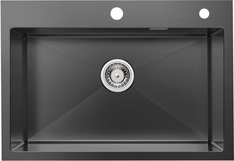 Edelstahl Küchenspüle 65 x 45 cm Einbauspüle, große Küchenspülbecken für ab 80cm Unterschrank, Edelstahlspüle für Küche,...