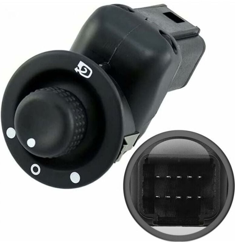 Rückspiegelknopf für Clio 3 4 Scenic Captur Modus Schaltersteuerung Externe Einstellung Versenkbarer Klappspiegel 820067...