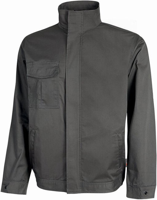 Polyester/Baumwoll-Jacke SOFIA – Metallgrau, Packung mit 10 – L