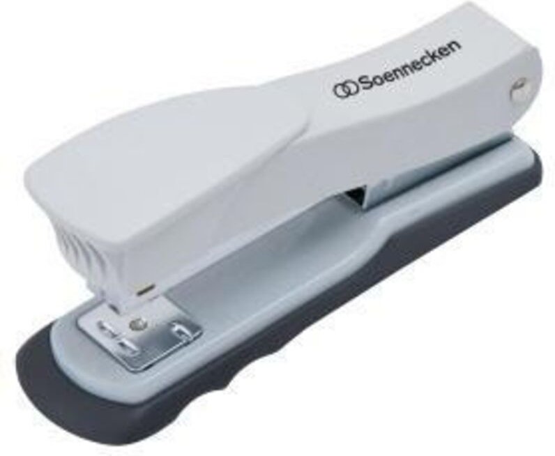 Thumbnail - Soennecken - Heftgerät 24/6 26/6 fest/lösbar/nageln 20 Bl. (80 g/m²) Metall lichtgrau