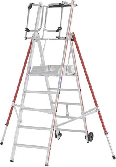 Profi Stehleiter 5 Stufen - Maximale Arbeitshöhe 3.16m - 848305