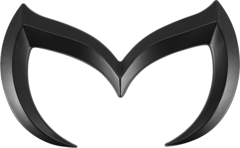 Tlily - Schwarzes M-Logo-Emblem-Abzeichen-Aufkleber für alle Automodelle, Karosserie, Kofferraum, Typenschild, Dekor-Zub...