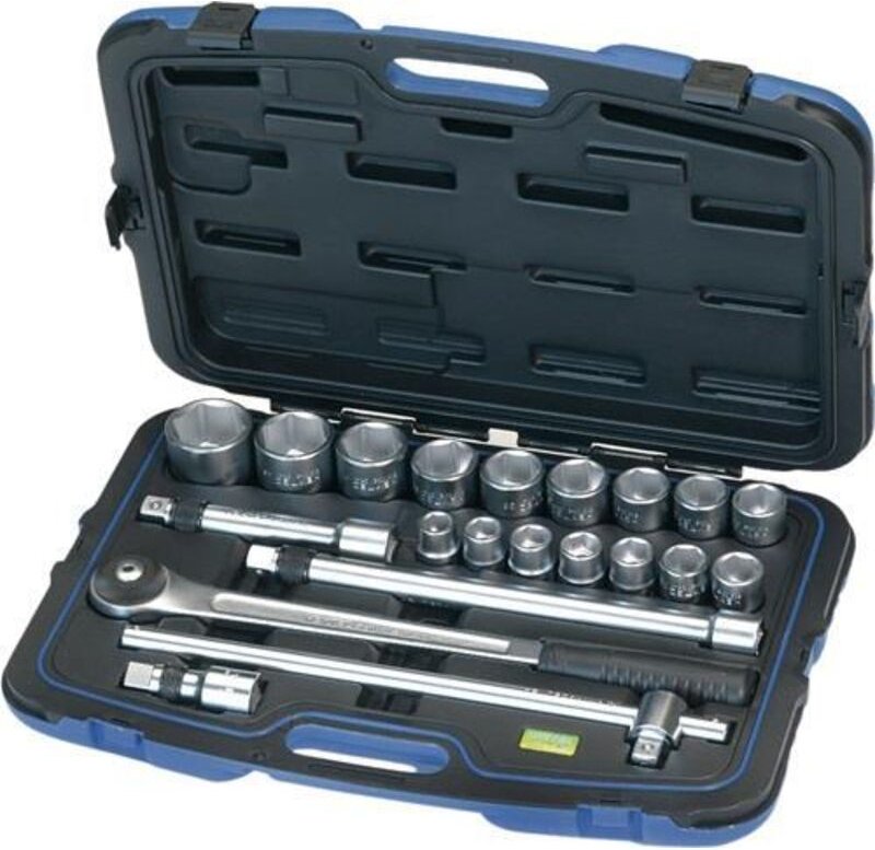 Steckschlüsselsatz 21tlg. 3/4″ sw 19-50 mm Anzahl Zähne 72 6-kant - 50810131080 - Heytec