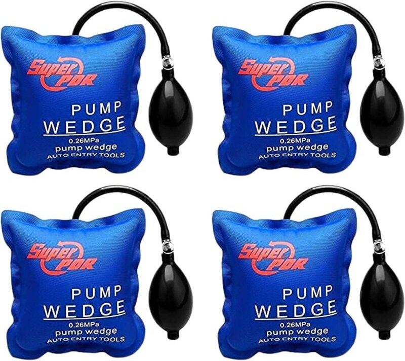 Memkey - Aufblasbares Auto-Hebekissen, DIY-Pumpkeil, jedes Stück kann 300 kg schwere Möbelhebebühnen tragen (4 Stück)