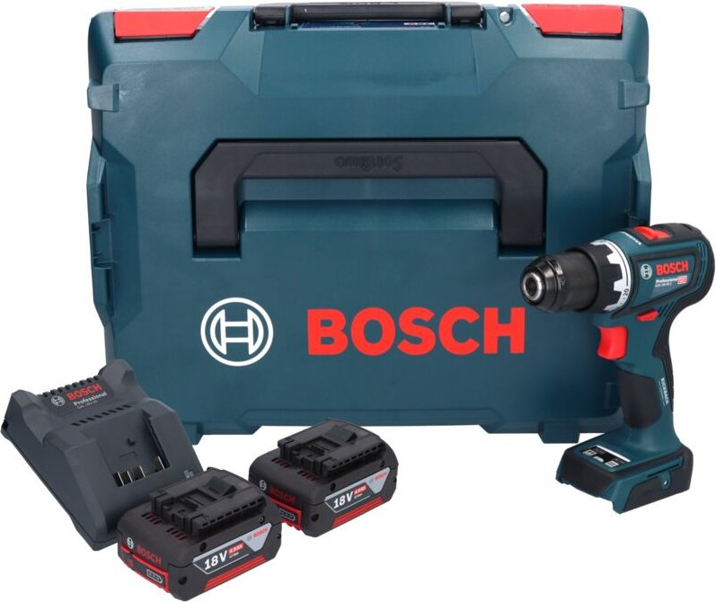Bosch gsr 18V-90 c Professional Akku Bohrschrauber 18 v 64 Nm Brushless + 2x Akku 4,0 Ah + Ladegerät + L-Boxx