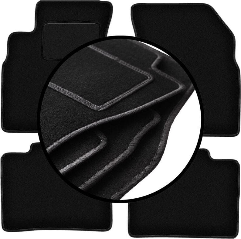 Komplettset Veloursmatten für: Kia Magentis II Limousine (2005-2010)