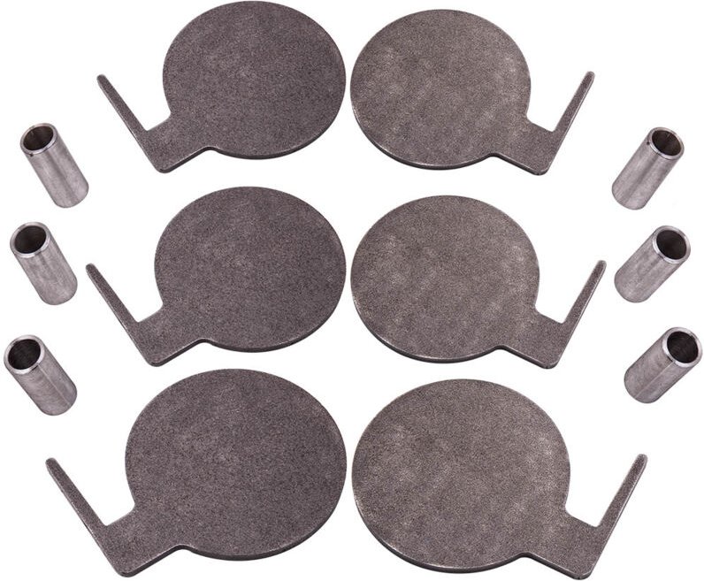 Q235 Steel Target Dueling Tree DIY Kit (6 Pcs) 6"X 3/8" Paddles Pivot Tubes